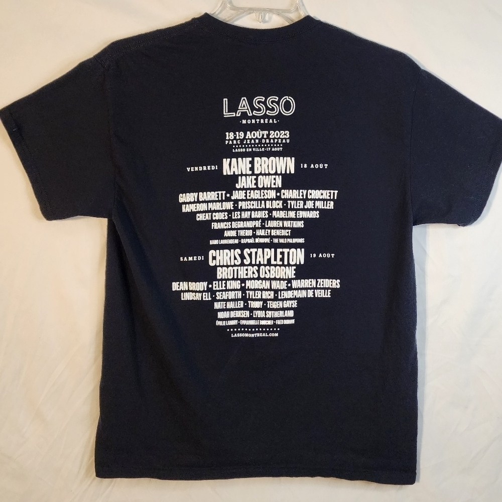 LASSO Montreal Black Concert Event T-Shirt Mens Large Unisex